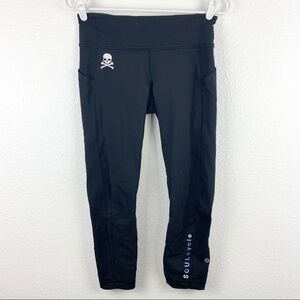 LULULEMON x SOULCYCLE Black Crop Leggings, size 6